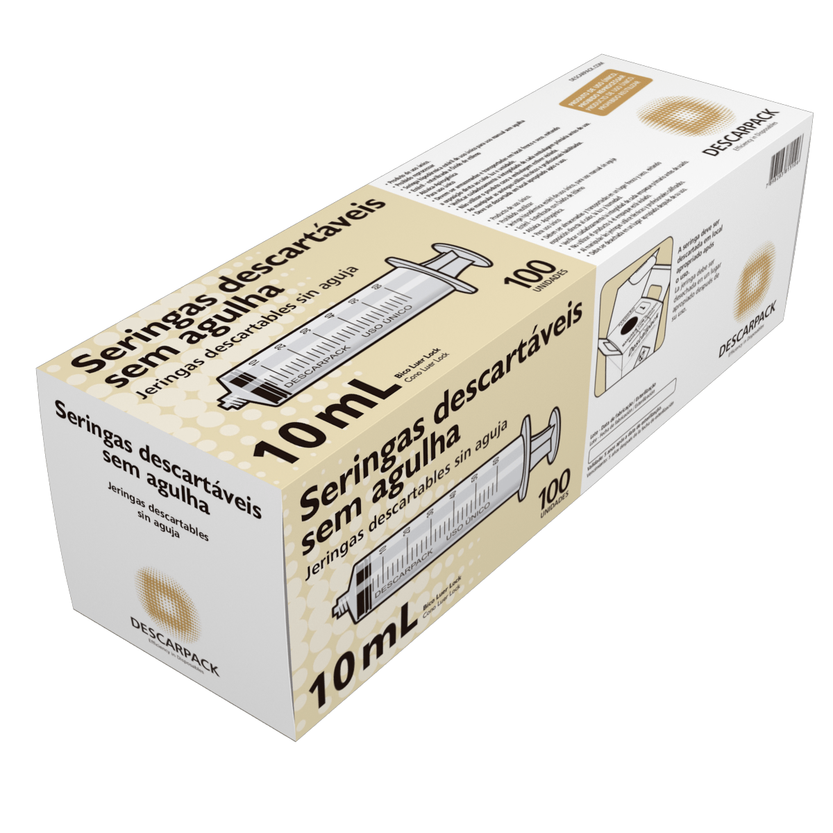 seringa ml sem agulha luer lock