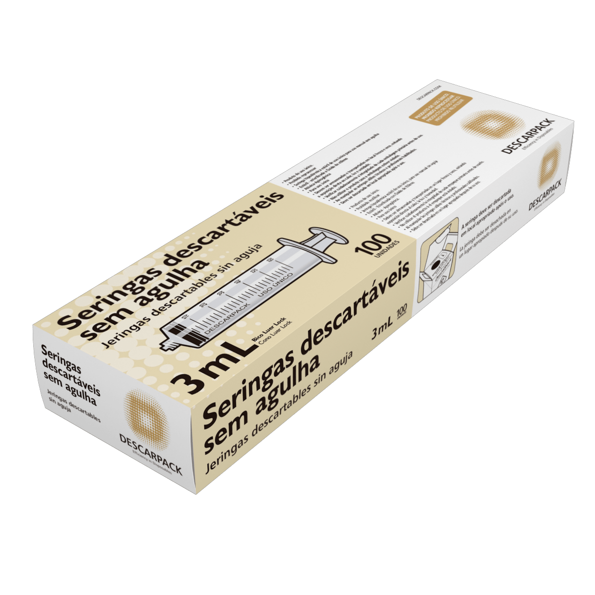 seringa ml sem agulha luer lock