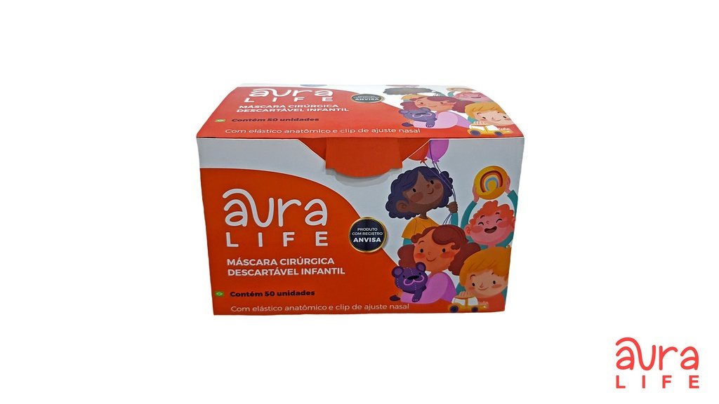 Mascara cir tripla infantil azul cx c aura life