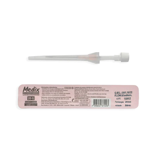 Cateter Intravenoso 20G Rosa Medix - Imagem 2