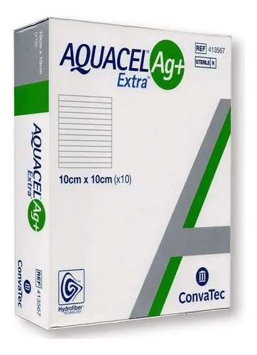 Aquacel Ag+ Extra 10x10cm ConvaTec - Imagem 2