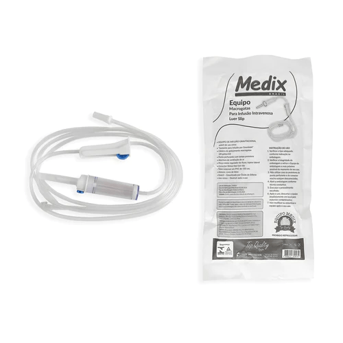 Equipo de Infusão Macrogotas Completo Medix - Imagem 2