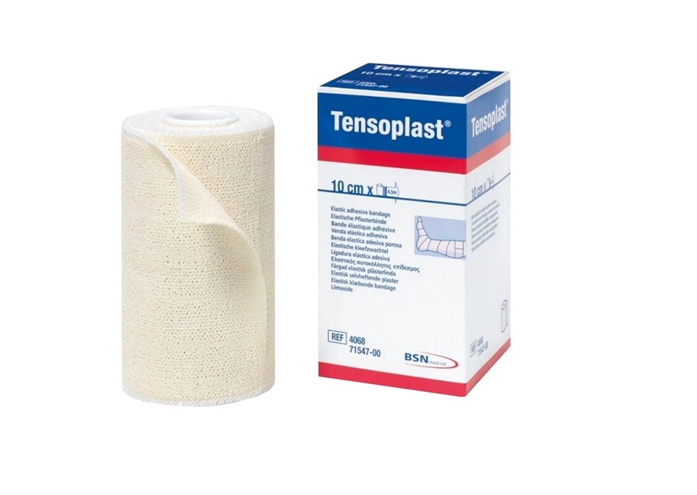Bandagem Elástica Adesiva 10cm x 4,5m Tensoplast