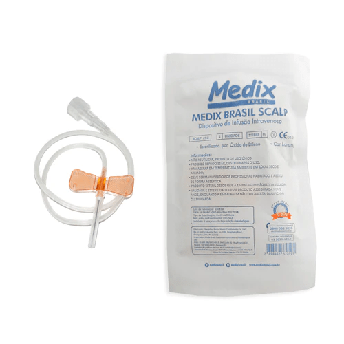 Escalpe 25G Descartável Medix - Imagem 2