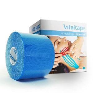 Bandagem Elástica Azul Kinesiology Premium 5cm x 5m Vital Tape