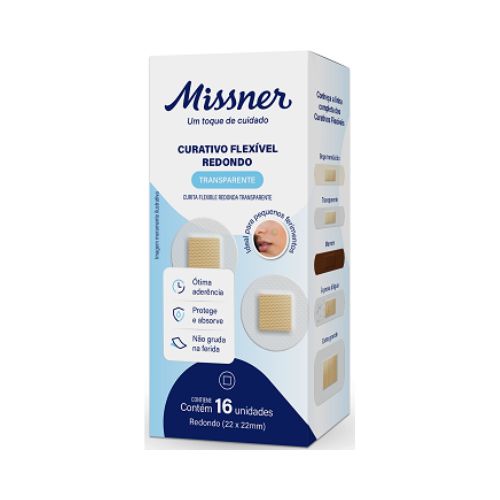 Curativo Flexível Redondo Transparente MISSNER
