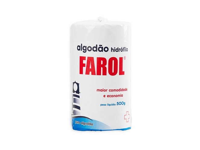 Algodão Hidrófilo 500g Farol