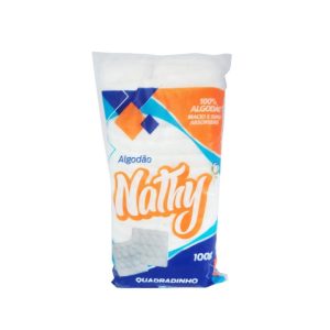 Algodão Hidrófilo Quadradinho 100g Nathy