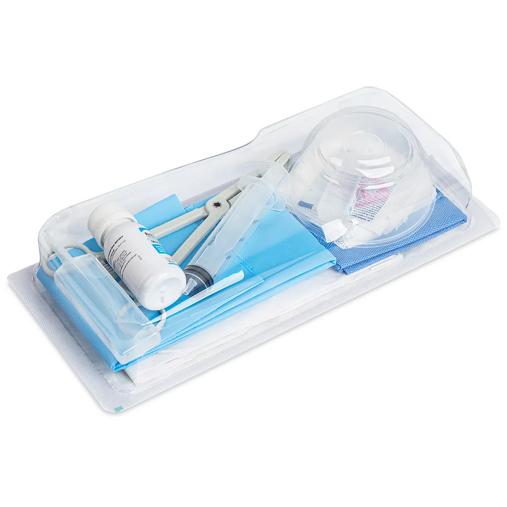 kit sondagem vesical completo embalagem